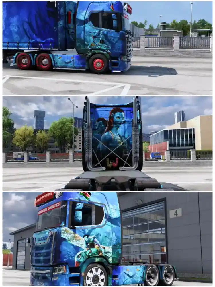 Avatar Skin Truck & Trailer Mod
