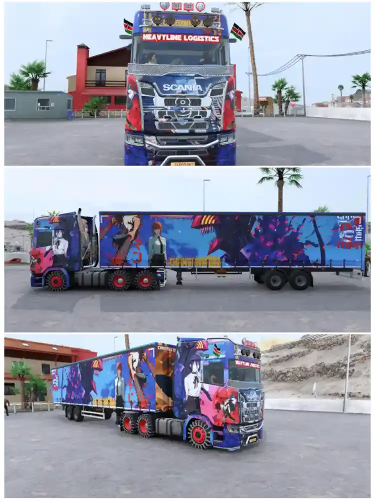 ETS2 Scania Reze Arc Skin – Chainsaw Man Edition