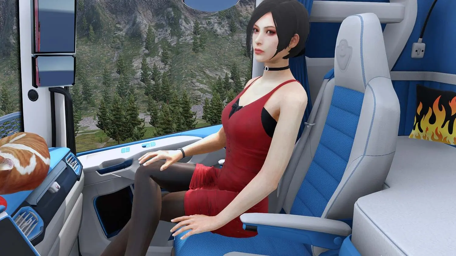 Ada Wong Co-Driver v1.2– ETS2 Mod