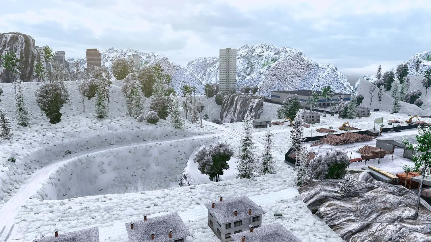 Frosty Winter Weather Mod for ETS2 – Realistic Seasonal Climate