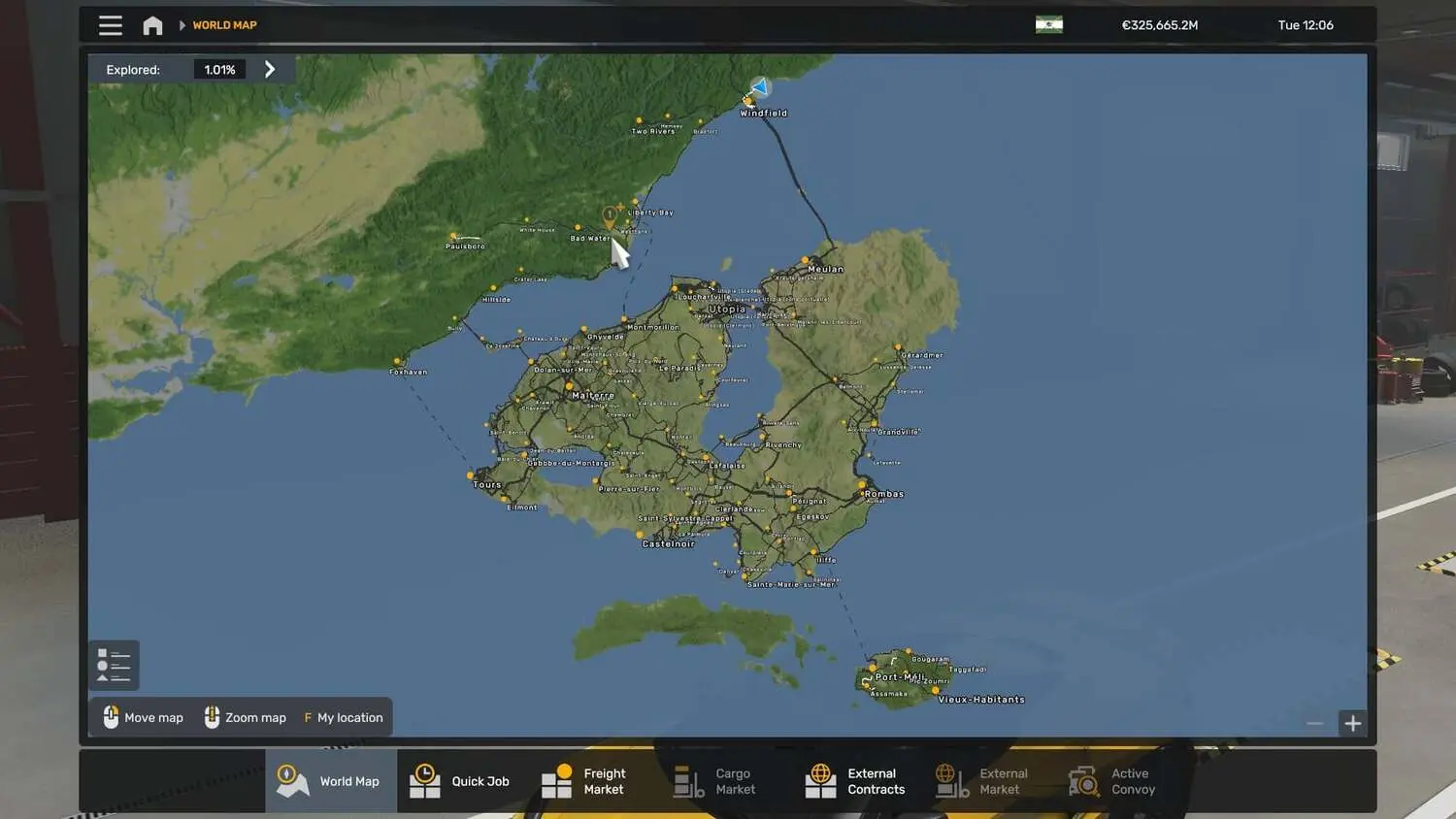Grand Utopia Map v1.18.5 for Euro Truck Simulator 2