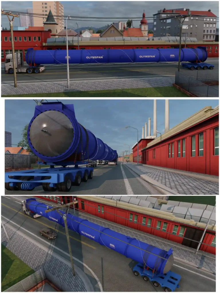 ETS2 Multiaxle Autoclave Trailer Mod – Heavy-Haul for Euro Truck Simulator 2 (1.53+)