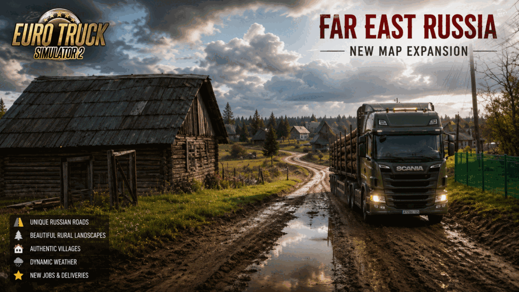 Far East Russia Map Expansion v2.0 for ETS2 1.60X