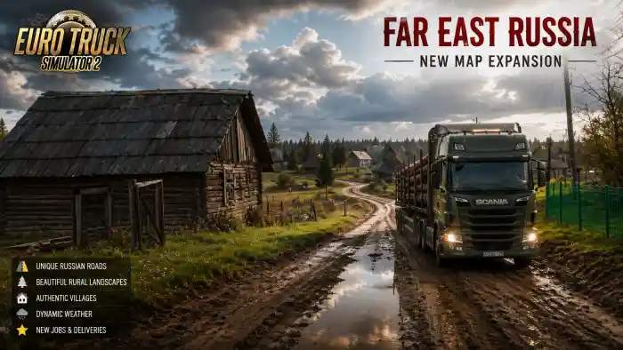 Far East Russia Map Expansion v2.0 for ETS2 1.60X